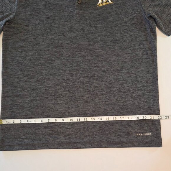 NWOT - Majestic Cool Base Milwaukee Brewers Polo, Men’s LG, Grey Heather - Picture 8 of 10